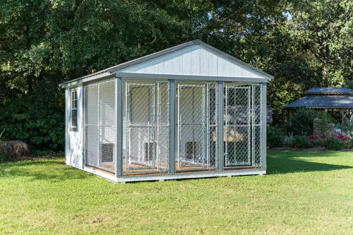 12x14 triple Cotton State Barns of Jasper AL has dog kennels for sale or rent to own